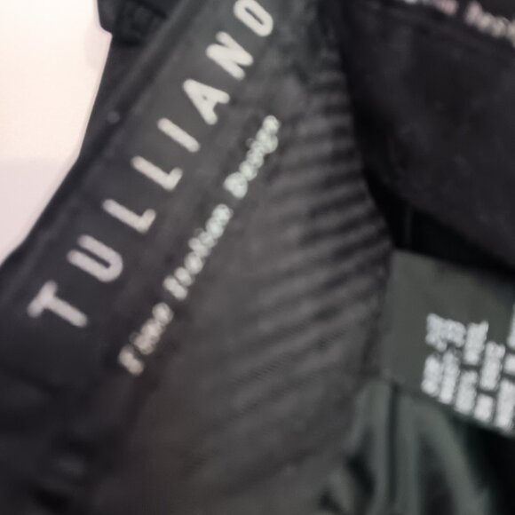 Tulliano Men's Dress Trousers Pleated Front Black Size 24R - Picture 3 of 10